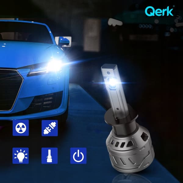 QERK E4 H1 EFTERMONTERING LED-PÆRER 120W 6000K CANBUS-AFSKÆRING