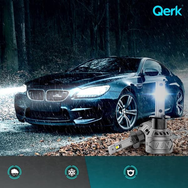 QERK E4 H1 EFTERMONTERING LED-PÆRER 120W 6000K CANBUS-AFSKÆRING