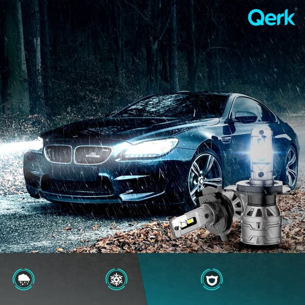 LED-LAMPOR H4 QERK E4 EFTERMONTERING 120W 6000K CANBUS-AVBRYTNING