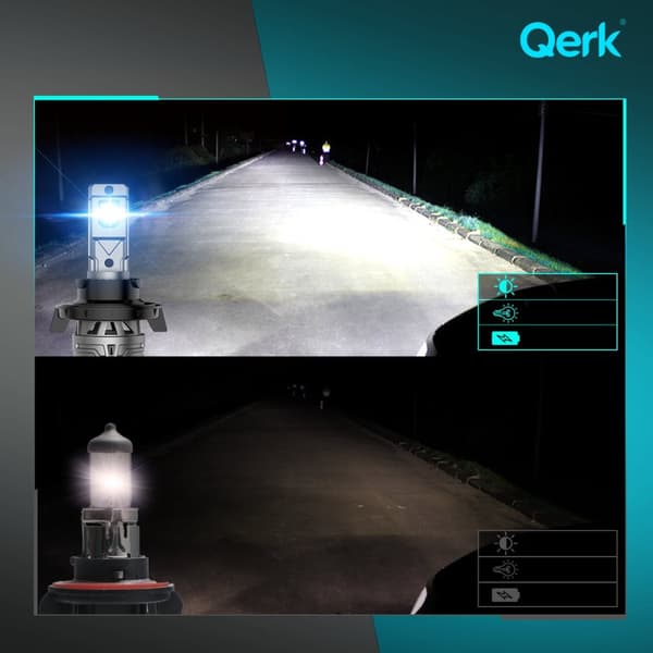 LED-LAMPOR H4 QERK E4 EFTERMONTERING 120W 6000K CANBUS-AVBRYTNING