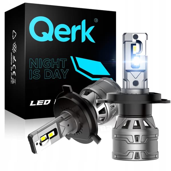LED-LAMPOR H4 QERK E4 EFTERMONTERING 120W 6000K CANBUS-AVBRYTNING