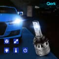 Miniatyrbild 4 av 11: LED-LAMPOR HB3 QERK E4 EFTERMONTERING 120W 6000K STARK CANBUS-AVSÄNDNING 9005