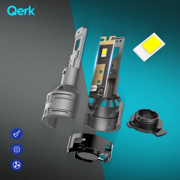 LED-LAMPOR HIR2 QERK E4 EFTERMONTERING 120W 6000K CANBUS-AVBRYTNING 9012