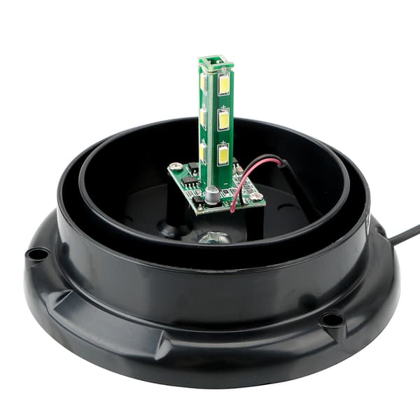 LED HANELAMPE BLÅ BLINK ADVARSELSKONTAKT MAGNET 12V - 80V