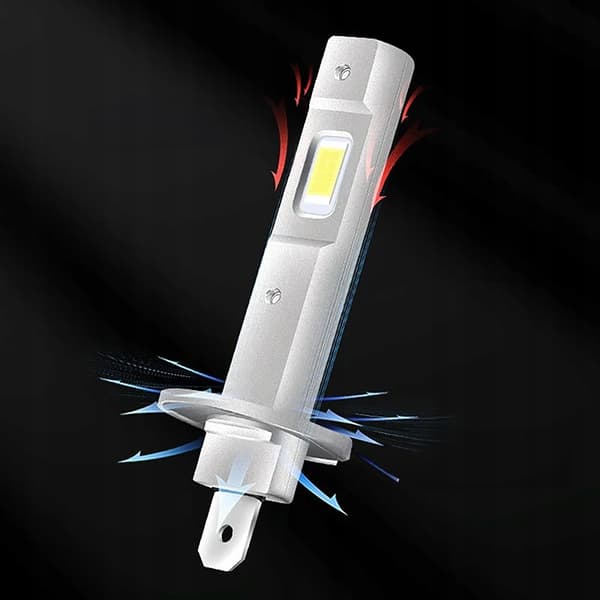 H1 LED-LAMPOR 1 TILL 1 PERFEKT PASSFORM KALLVITA XENONVITA 6000k