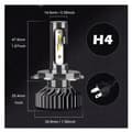 Miniatyrbillede 3 af 11: MINI LED-PÆRER H4 XSTORM 20000LM CPS1860 KAN AFSKÆRE PERFEKT