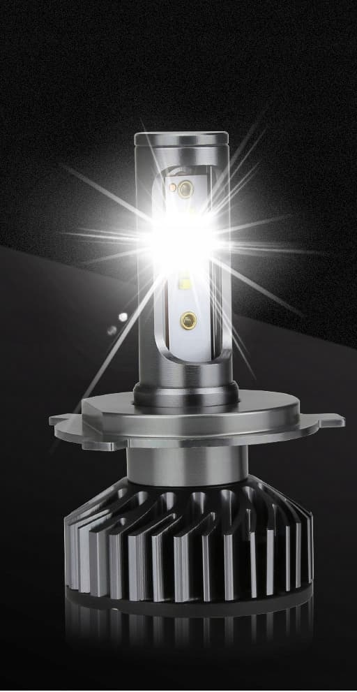 MINI LED-PÆRER H4 XSTORM 20000LM CPS1860 KAN AFSKÆRE PERFEKT
