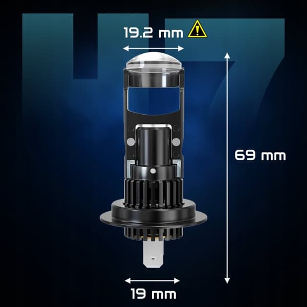 H7 XSTORM LX LED-PÆRER 6000K LINSE PERFEKT AFSKÆRING NÆRLYS KORT