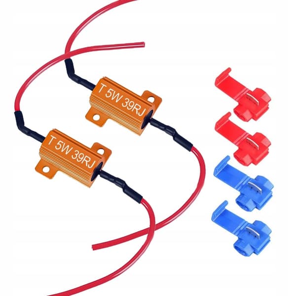 2x LED-vastus 5W 39Ohm CANBUS-dekooderisuodatinvastus palaneen polttimon virhe