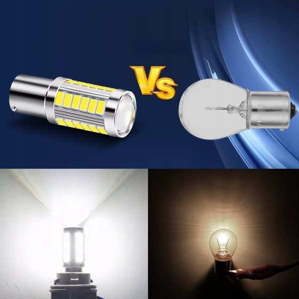 P21W LED XSTORM PÆRE 12V 24V BAKLYS KOLDHVID 6000k TIR