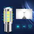 Miniatyrbillede 4 af 9: P21W LED XSTORM PÆRE 12V 24V BAKLYS KOLDHVID 6000k TIR