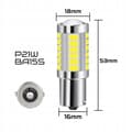 Miniatyrbillede 2 af 9: P21W LED XSTORM PÆRE 12V 24V BAKLYS KOLDHVID 6000k TIR