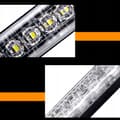 Pikkukuva 6 / 11: 4x LED PUNAINEN SININEN VILKKUVAA VAROITUSVALO KAUKOSÄÄDIN 6 SMD-OHJELMAA