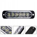 Pikkukuva 11 / 11: 4x LED PUNAINEN SININEN VILKKUVAA VAROITUSVALO KAUKOSÄÄDIN 6 SMD-OHJELMAA