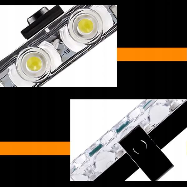 4x LED BLÅ BLINK ADVARSELSLAMPE FJERNBETJENING STROBE I KOFANGEREN