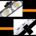 Miniatyrbillede 5 af 11: 4x LED BLÅ BLINK ADVARSELSLAMPE FJERNBETJENING STROBE I KOFANGEREN