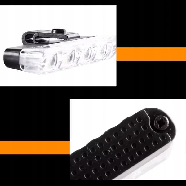 4x LED BLÅ BLINK ADVARSELSLAMPE FJERNBETJENING STROBE I KOFANGEREN