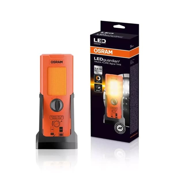 OSRAM LEDguardian TRUCK FLARE Signal Sikkerhedsblinklys til campingvogne, varevogne, quads, tunge køretøjer, fritidskøretøjer, entreprenørmaskiner, AT