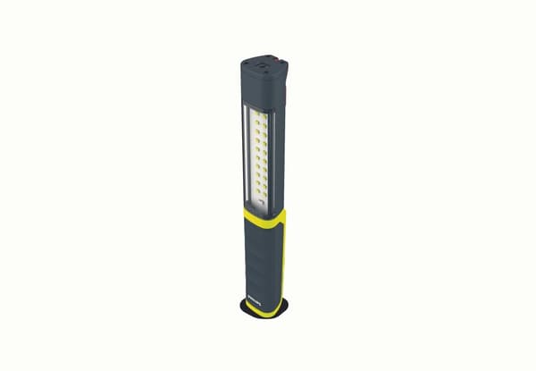 Trådlös verkstadslampa Line, Xperion, LED-ljuskälla, ljusflöde 120/150/300 lm, effekt: 3 W, batterikapacitet: 2200 mAh, Lit, IK07/ IP65, USB typ-C