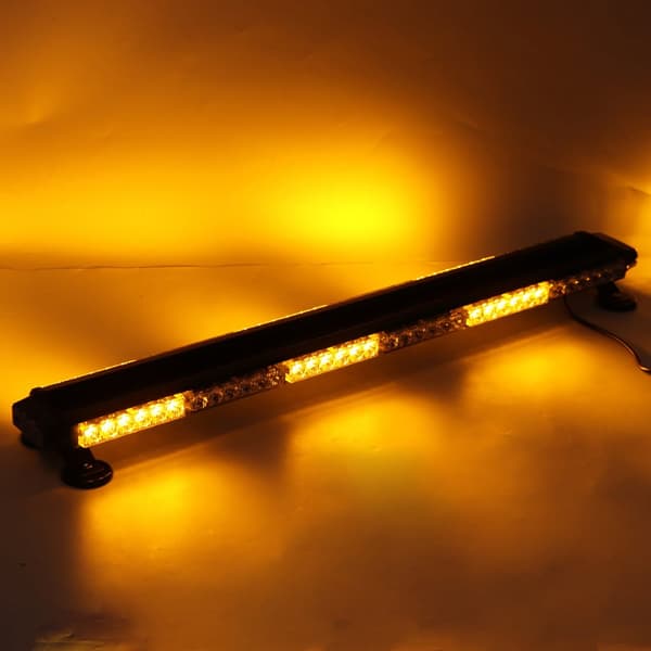 38 tuuman (96.5 cm) LED-varoitusvalo – kaksipuolinen keltainen suuntavilkku, 27 tilaa, IP65, 12V (auto, kuorma-auto, lumiaura, hinausauto)