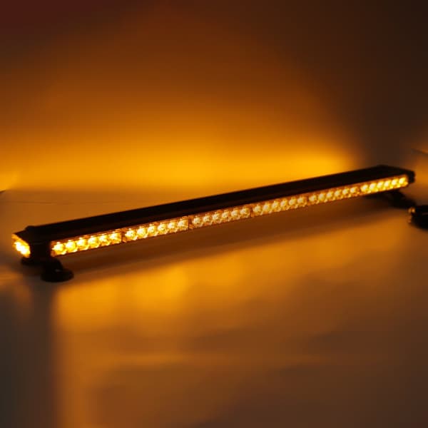 38 tuuman (96.5 cm) LED-varoitusvalo – kaksipuolinen keltainen suuntavilkku, 27 tilaa, IP65, 12V (auto, kuorma-auto, lumiaura, hinausauto)