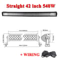 Miniatyrbillede 2 af 2: LED Lyskærm, 270W til 675W Effekt, Triple Row Design,42 tommer med ledninger
