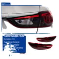 Pikkukuva 1 / 2: Mazda 6:n takavalot, dynaaminen signaalivalo, korkea lumen-suorituskyky,Punainen Yksi Setti