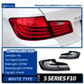Miniatyrbillede 2 af 2: LED Baglygter til BMW F10, Dynamisk Blinklys, LED Hvid Baklys,B