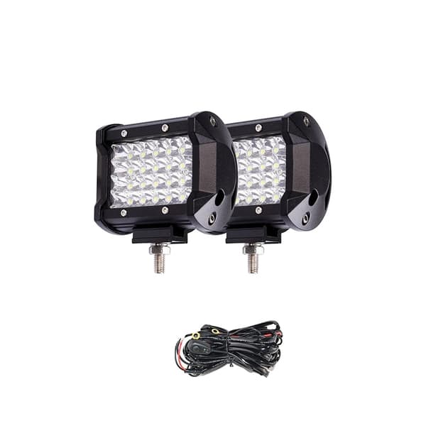 LED -valopalkki, kirkas valaistus, kestävä muotoilu,2Pcs 4IN johdolla