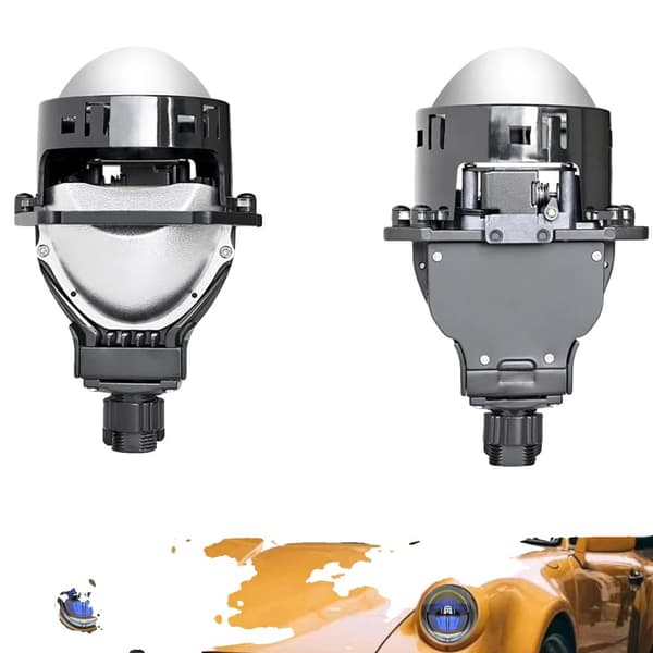 LED Projektor Forlygtepærer, 6500K Farvetemperatur, Universel Pasform,2x LED projektor