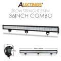 Miniatyrbild 2 av 2: LED-ljusramp, dubbelradig design, 6000K färgtemperatur,36in 234W ingen kablage