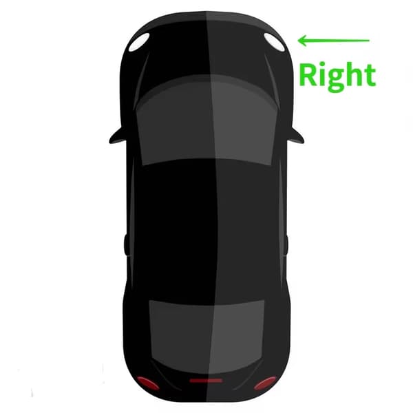 BMW F20 F21 Dimljusgaller, Främre Placering, Hållbar Plast, Svart Färg,Höger