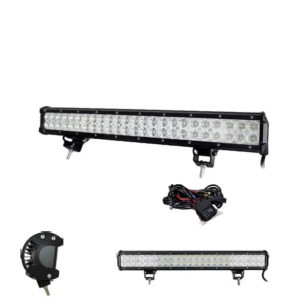 LED-valonauha, kaksoisrivi-muotoilu, 6000K väri lämpötila,22in 144W johdotus
