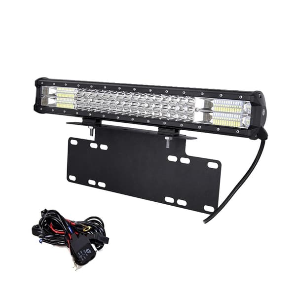 LED Lysbar, Triple Row Design, 20 Tommer Længde,Med ledninger