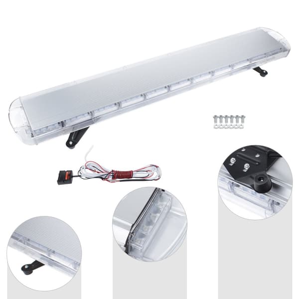 LED Bil Strobe Lys, 88 Højintensitets LED'er, 13 Blinkemodes, Holdbart ABS Hus