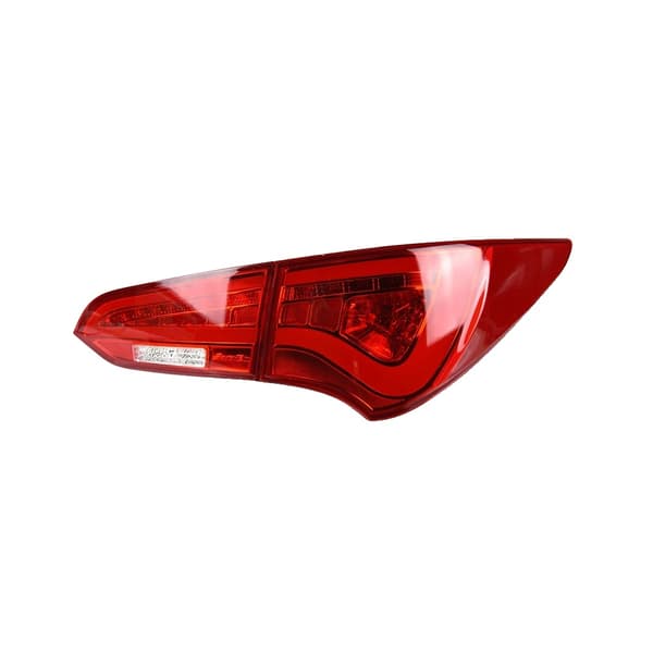 Baglygteenhed, lysende LED, holdbart ABS-materiale,RØD, 12W