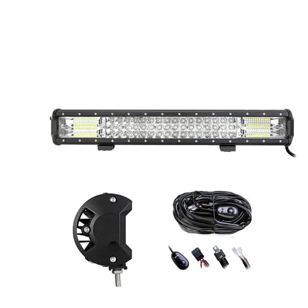 LED Work Light Bar, Combo Beam Design, kestävä rakenne,7D 20in johdolla