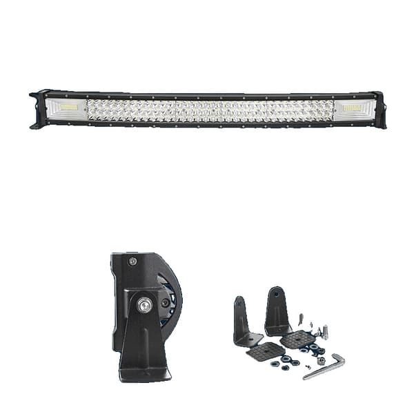 Böjd LED-ljusramp, 60° flod + 30° spotkombinationsstråle, finns i flera längder,32in Fäste2 Tråd