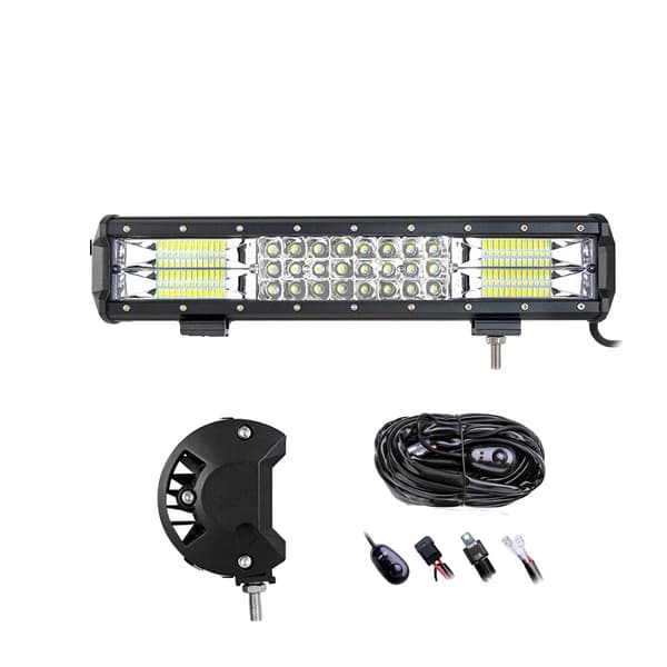 LED Work Light Bar, Combo Beam Design, Hållbar konstruktion,7D 15in med tråd