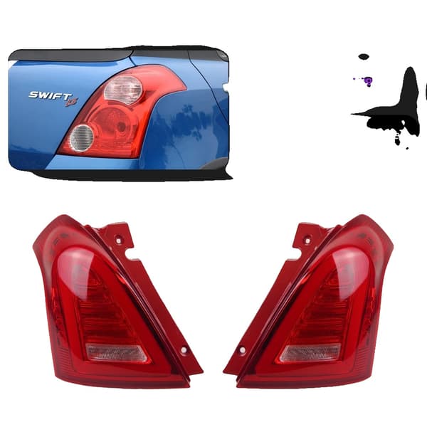 AKD LED Baglygter til Suzuki Swift, FULD LED, Holdbart PP Materiale,2 STK, R