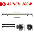 Miniatyrbillede 2 af 2: Off-Road LED Lygtebar, 6500K Lysstyrke, IP68 Vandtæt Vurdering,42inch