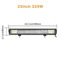 Miniatyrbild 2 av 2: LED-ljusramp, 288W och 324W alternativ, vattentät IP67,23 tum 324w