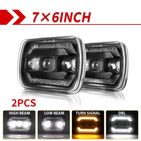 LED-ajovalot, kaukovalo 8000lm, lähivalo 5600lm,2 kappaletta