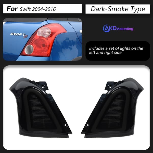 AKD LED Bakljus för Suzuki Swift, FULL LED, Hållbart PP-material,2 STK, B