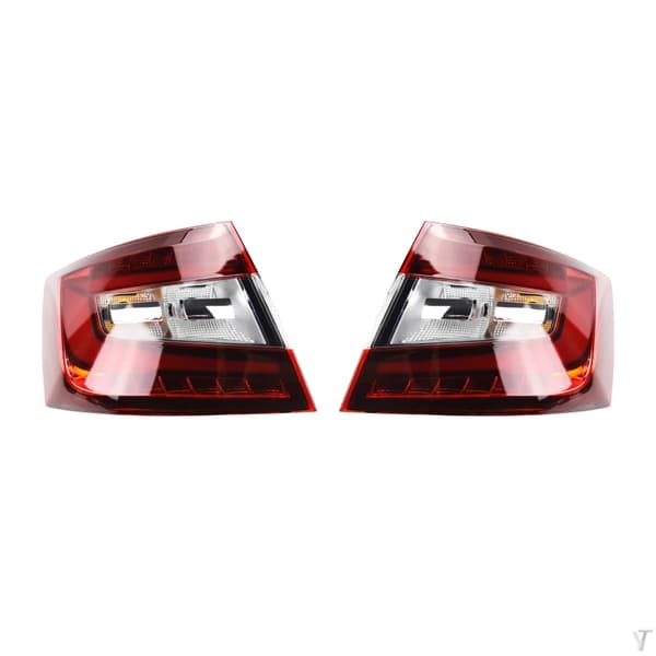 Octavia Baglygtesamling, LED Dynamisk Belysning, Holdbart ABS+PPD Materiale,Et par, 12W