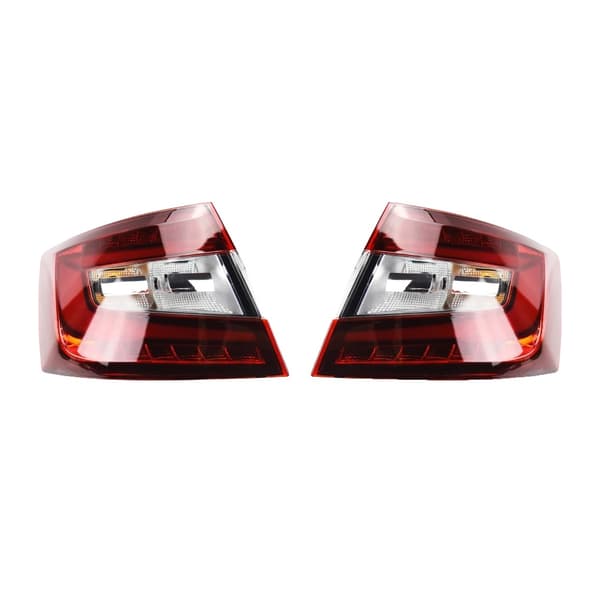 Octavia Baglygtesamling, LED Dynamisk Belysning, Holdbart ABS+PPD Materiale,Et par, 12W