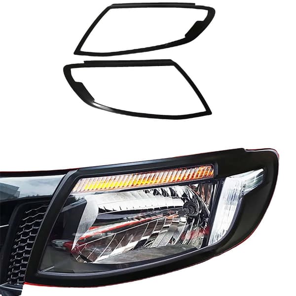 Ajovalokilpi Ford Rangerille, matta musta, helppo asennus,2 kpl