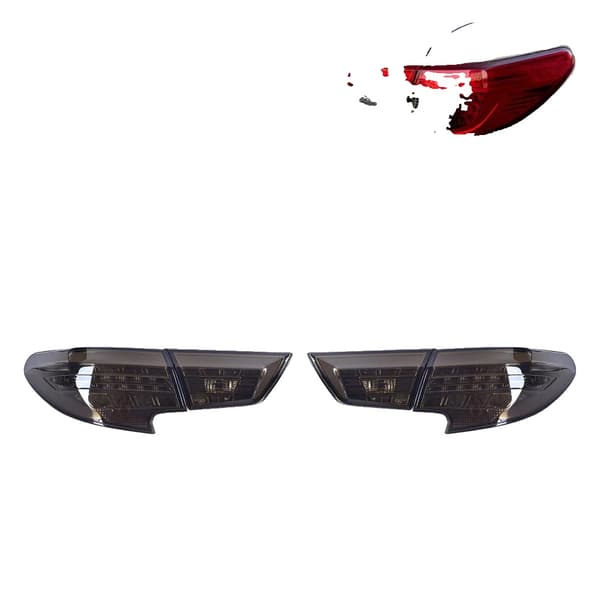 LED -bakljus, hållbar design, energieffektiv,2013-2017 Svart