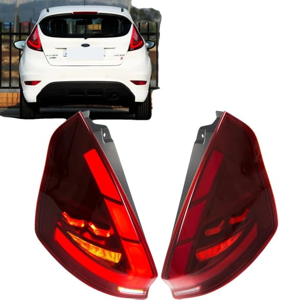 LED Bakljus för Ford Fiesta MK7/MK7.5, Vattentät Design, Sekventiell Blinkersignal, Lätt Installation