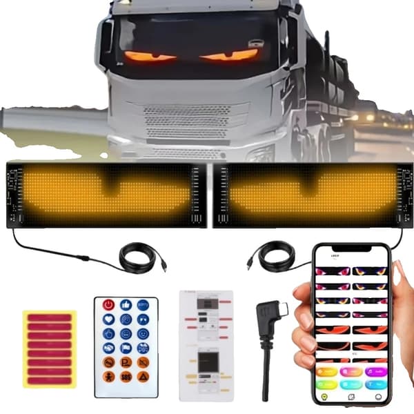 LED-ilmapiirivalo autoille, 36 cm koko, langaton liima, dynaamiset valaistusvaikutukset